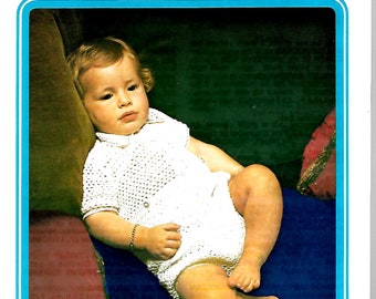 BABY BARBARA 5143 Vintage Baby Crochet Pattern Instant Download