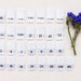 Woven Size Tabs - For Childrens & Baby Clothing - White Labels with Black Letters - Center Fold - 0.375" (W) x 0.75"(H) Folded Size