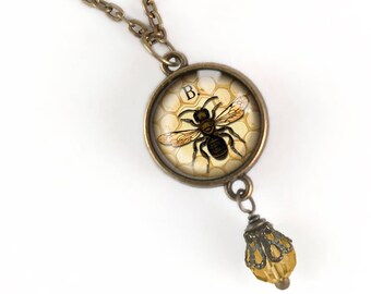 Worker Bee Pendant Necklace