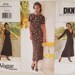 DKNY American Designer Very Easy Vogue Pattern 1773 Dress (14-16-18) Uncut 1996