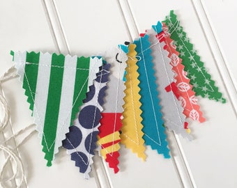 Superhero Mini Bunting Banner, Superheros, Bunting Banner, Mini Banner, Fabric Banner, Holiday Decor, Mantel Decor, Banner, Bunting