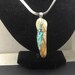 Blue Royston Ribbon Turquoise Pendant