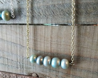 Simply Blue Freshwater Pearl Necklace