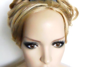Queen of the Dammed tiara black gothic hair ornament made of Clock hands evil queen inspired perfect for the noir steampunk bride