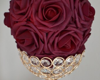 SANGRIA Kissing Ball, WEDDING CENTERPIECE, Pomander, Kissing Ball, Luxury Wedding/Bridal Shower , flower girl