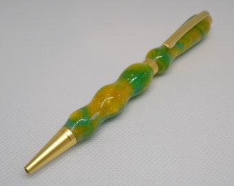SlimLin Pen / Acrylic Body / Gold Kit (Sour Apple Greens)