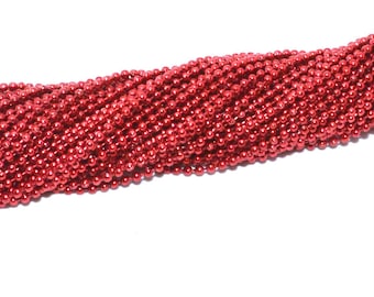 Ball chain 1.5 mm red color