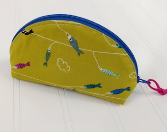 Dumpling Zipper Pouch - Fish on a Line