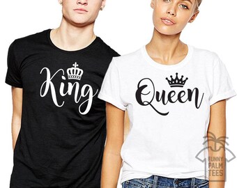 King and Queen shirts couple t shirt couple tees King Queen 01 couple tshirts funny matching couple shirts wedding gift anniversary gift