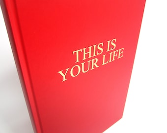 This is Your Life, Gold Embossed Memory Album, Scrapbook, Photo, Keepsake, A3/A4