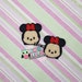Ms Mouse tsum Feltie, Felt Appliques, Felt Embelishment, Set of 4