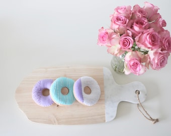 Felt Doughnut - Felt Play Food - Felt Play Doughnut - Felt Food - Pretend Doughnut - Pretend Food - Play Food - Felt Donut - Pink Doughnut