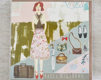 Vintage Josie Birthday Card
