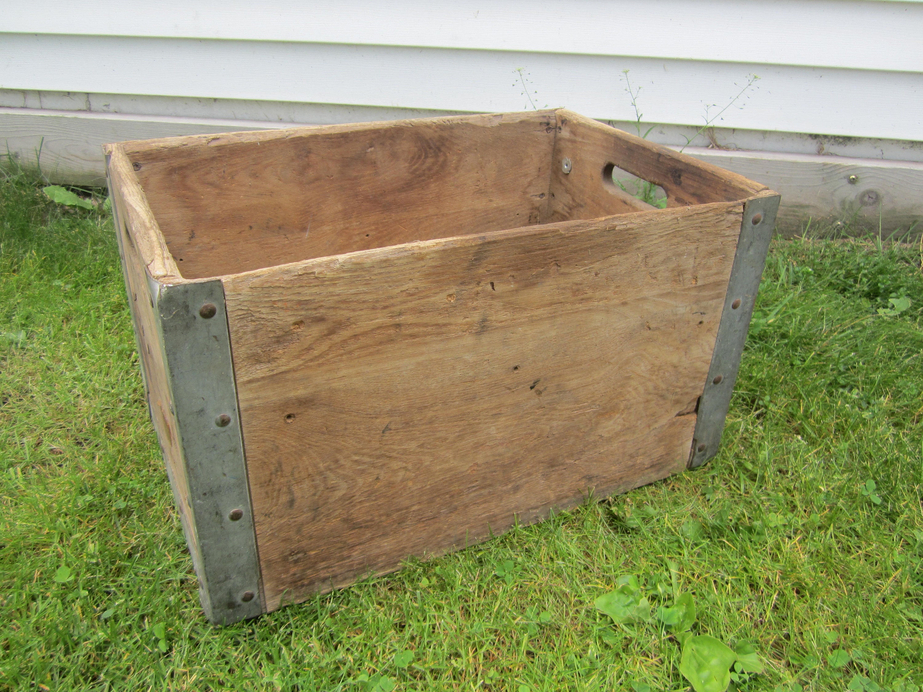 Old Shipping Crate Rustic Heavy Steel Old Shipping Crate Rustic Heavy Steel