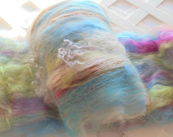 PARIS 3.0 Soft Art Batts, Alpaca Batts, Spinning Fiber, Felting Batts, Spinning Batts, Merino Art Batts, Kid Mohair Locks, Silk, Alpaca, BFL