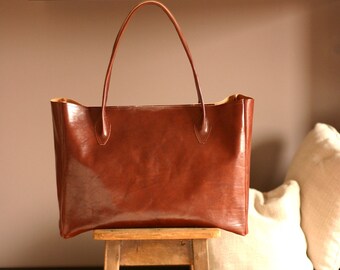 Leather tote, Leather tote bags for women, tote bag, leather bag women made in Italy, leather shoulder bag women