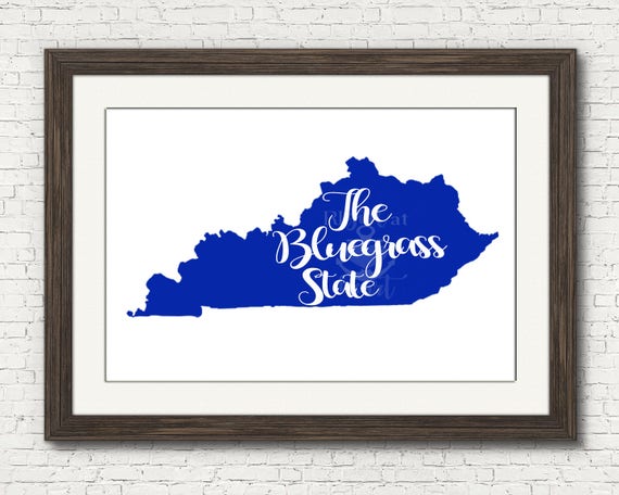  Kentucky state nickname The Bluegrass State INSTANT