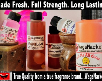 Burning Oil - 50 scent Variety List, FREE SHIPPING Oil Burner Oil Air Freshener