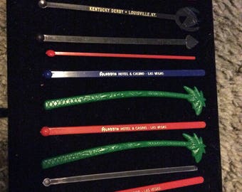 Lot of 13 Vintage Swizzle Sticks.