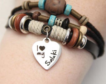 Saluki Bracelet - Saluki Jewelry - Saluki Gift