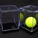 Clear Acrylic Display Cases 4x4x5.5 Inch With Black Base Package Of 2