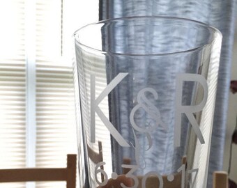 Reusable Etching Stencils Glass Mesh Silkscreen Custom Personalized Bridal Party Wedding Favors DIY Wine Glass Champagne Flutes Over N Over