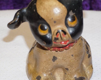 Vintage Hubley Cast Iron FIDO Still Bank "Pat. 1914" #1084