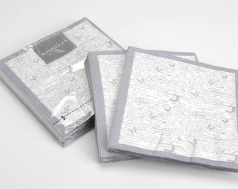 Pack of 20 paper butterflies napkins