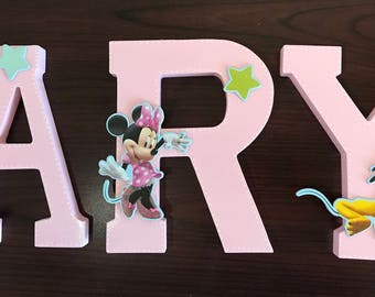 Mickey and Friends Nursery Wooden Name Letter