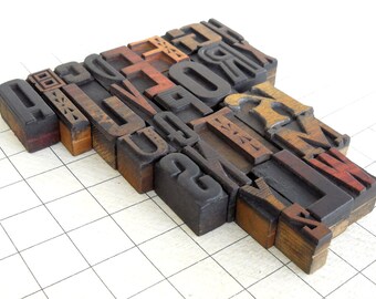 A to Z - Vintage Letterpress Wood Type Collection -VG111