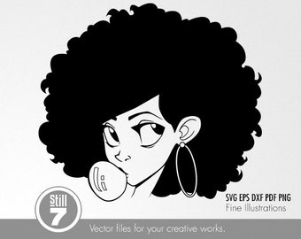 Download Black lady svg | Etsy