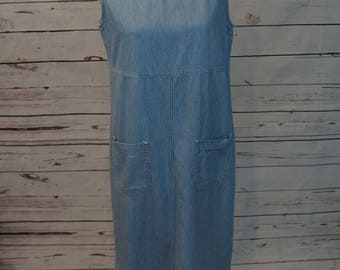 Vintage Stripped Jean Dress