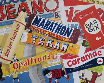 1970s Sweets A1 Print