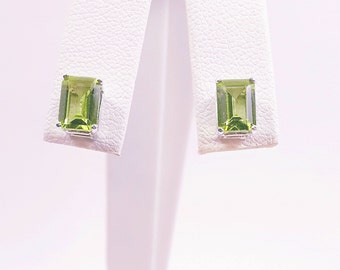 Sterling Silver Peridot Earrings