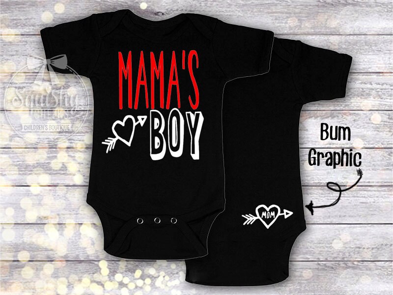 Mama's Boy Outfit Boy's Mother's Day Gift Baby