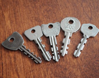 Five Vintage Keys.