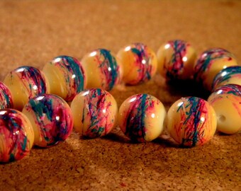 10 trefilee 12 beige PE192-10 mm glass beads