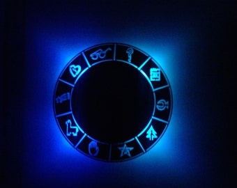Gravity falls Bill wooden wall clock with illumination