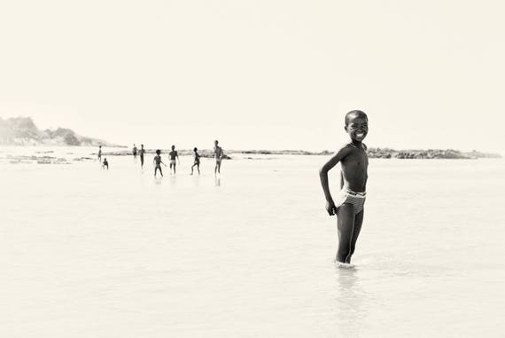 RIVER BOYS. African Boy, South Africa, Black and White Print, Limited Edition,Large Print