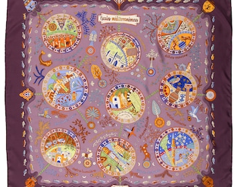 Authentic Hermes Scarf Escales Méditerranéennes
