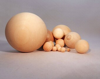 Sanded USA Made Wooden Balls