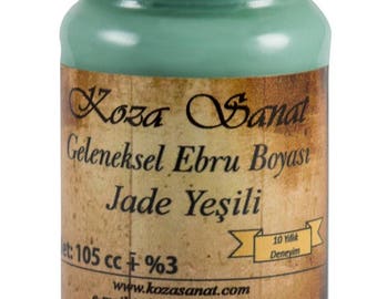 Ebru Marbling Paint Colors-Pigment Jade Green 105cc (Koza)