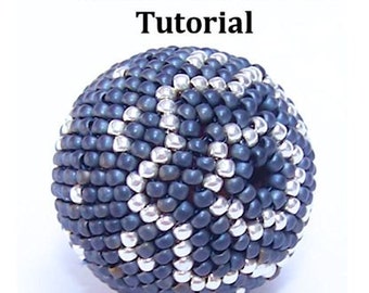 25mm Beaded Bead tutorial - Instant Download