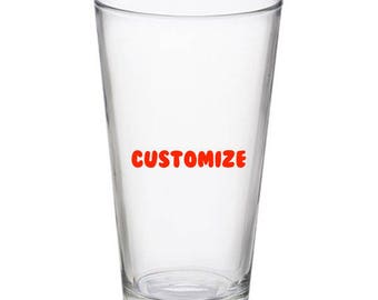 Customized 16 oz Pint Glass