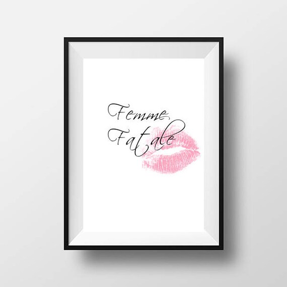 femme fatale digital poster