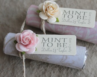 Mint wedding Favors Set of 24 mint rolls Mint to