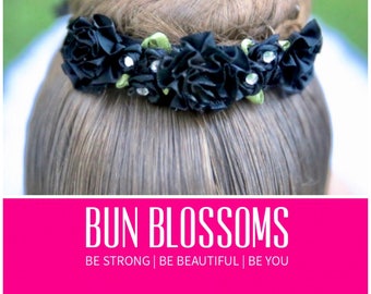 Bun Blossoms Classic Black Bun Wrap