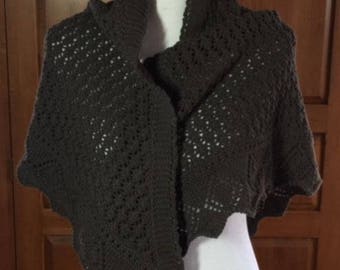 Hand-knit shawl