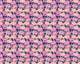 12" x 12" Oracal Patterned Vinyl -Flamingos by Sparkle Berry