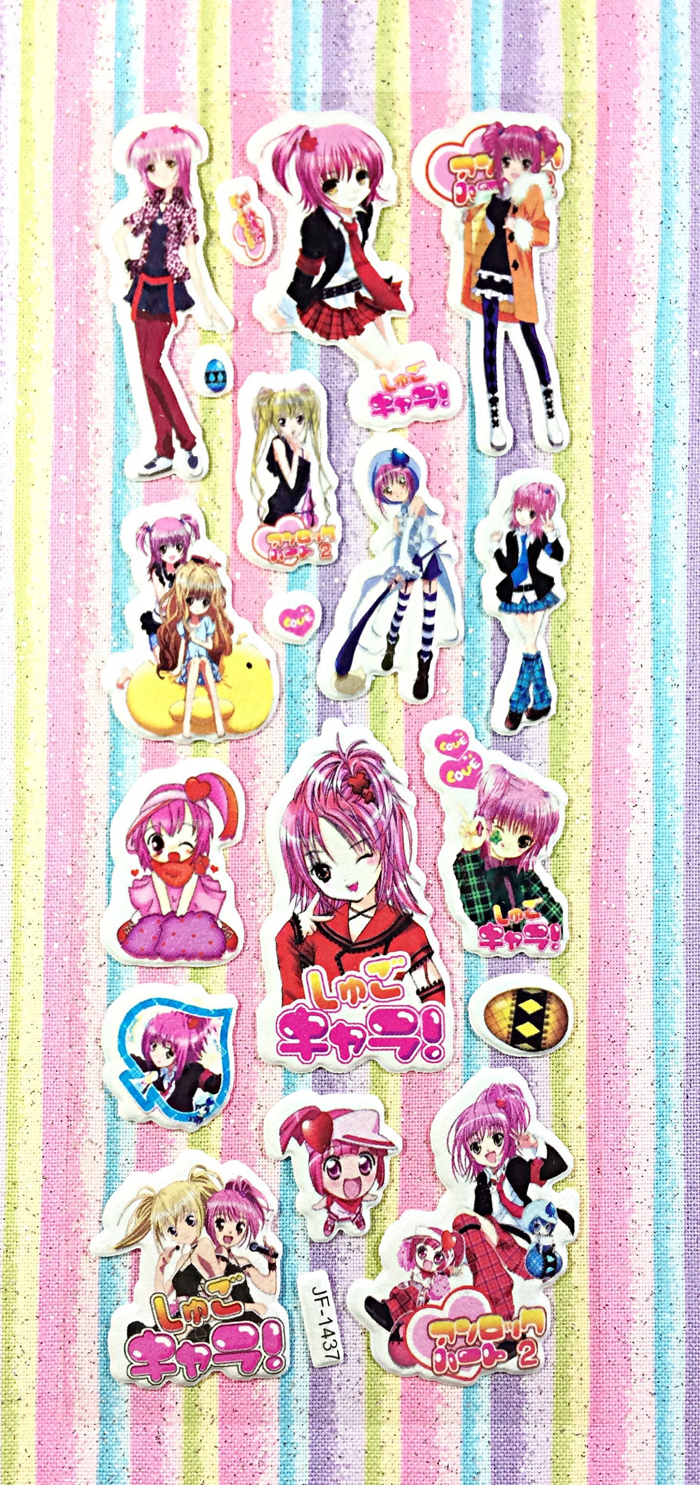Anime puffy sticker sheet kawaii sticker sheet kawaii stickers from
